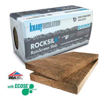 Rock Mineral Wool - Rainscreen facade insulation - Knauf Insulation Rocksilk® RainScreen Slab
